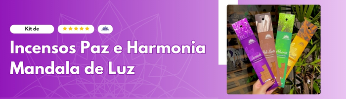 incensos Paz e Harmonia mandala de luz