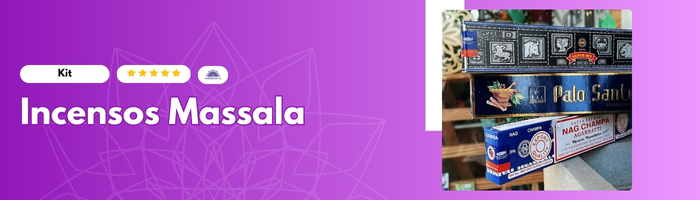 Kit 3 Incensos Massala - Mandala de Luz